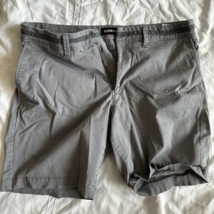 Express Hyper Stretch Grey Shorts